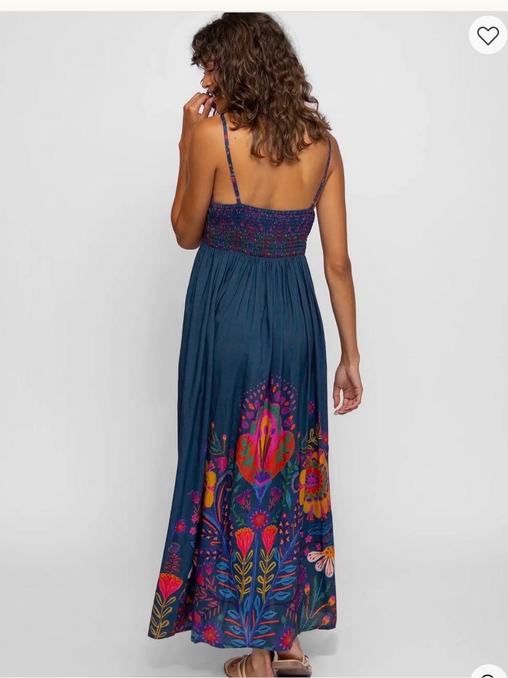 Natural life Bailey Navy PINK blue yellow Floral Maxi Dress with pockets SMALL - Picture 4 of 6